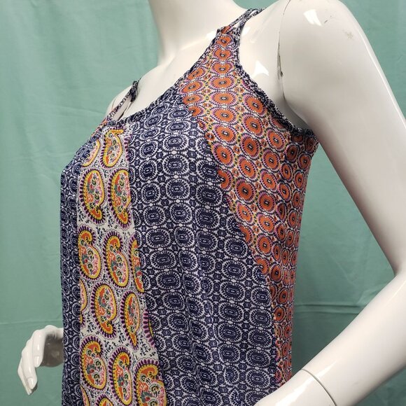 Shrinking Violet strappy racer back multi-color tank top Size Small - Picture 3 of 8